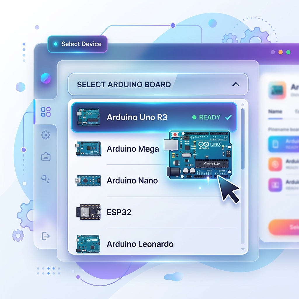 Select Arduino Board